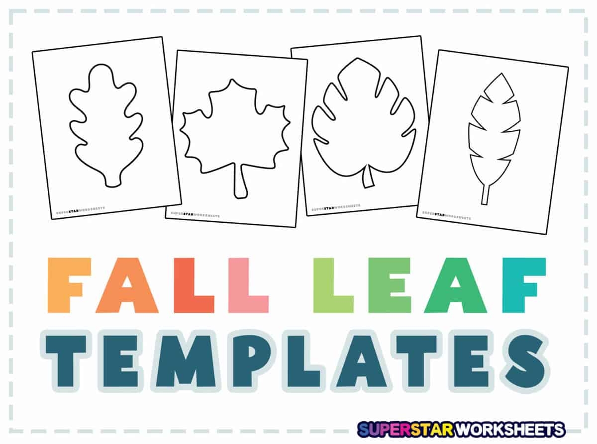Free Preschool Leaf Printables
