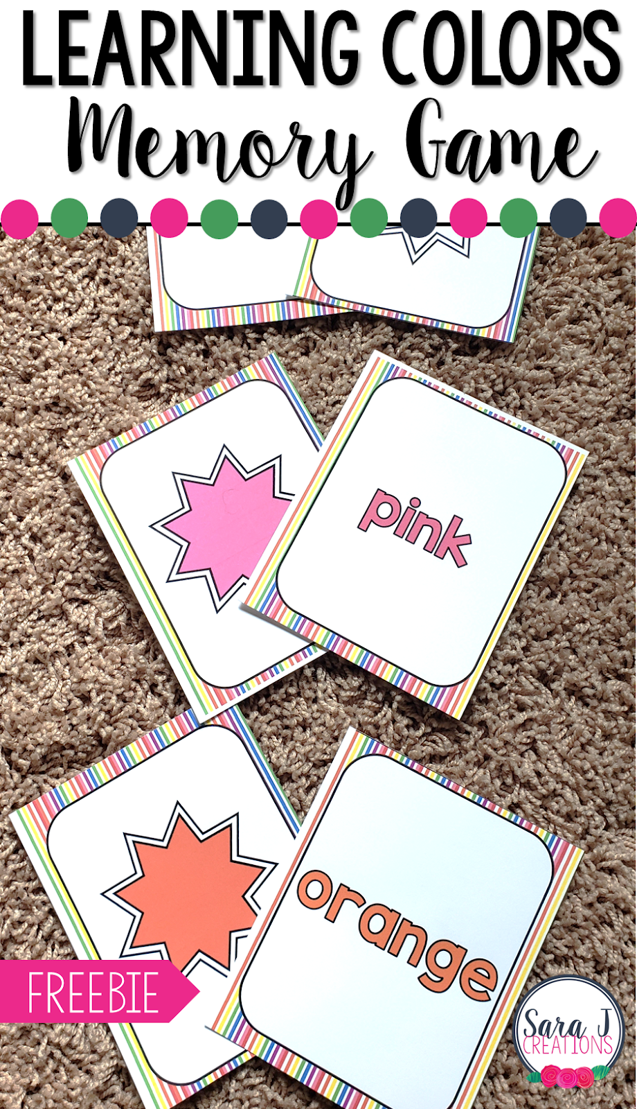 Preschool Memory Game Printable