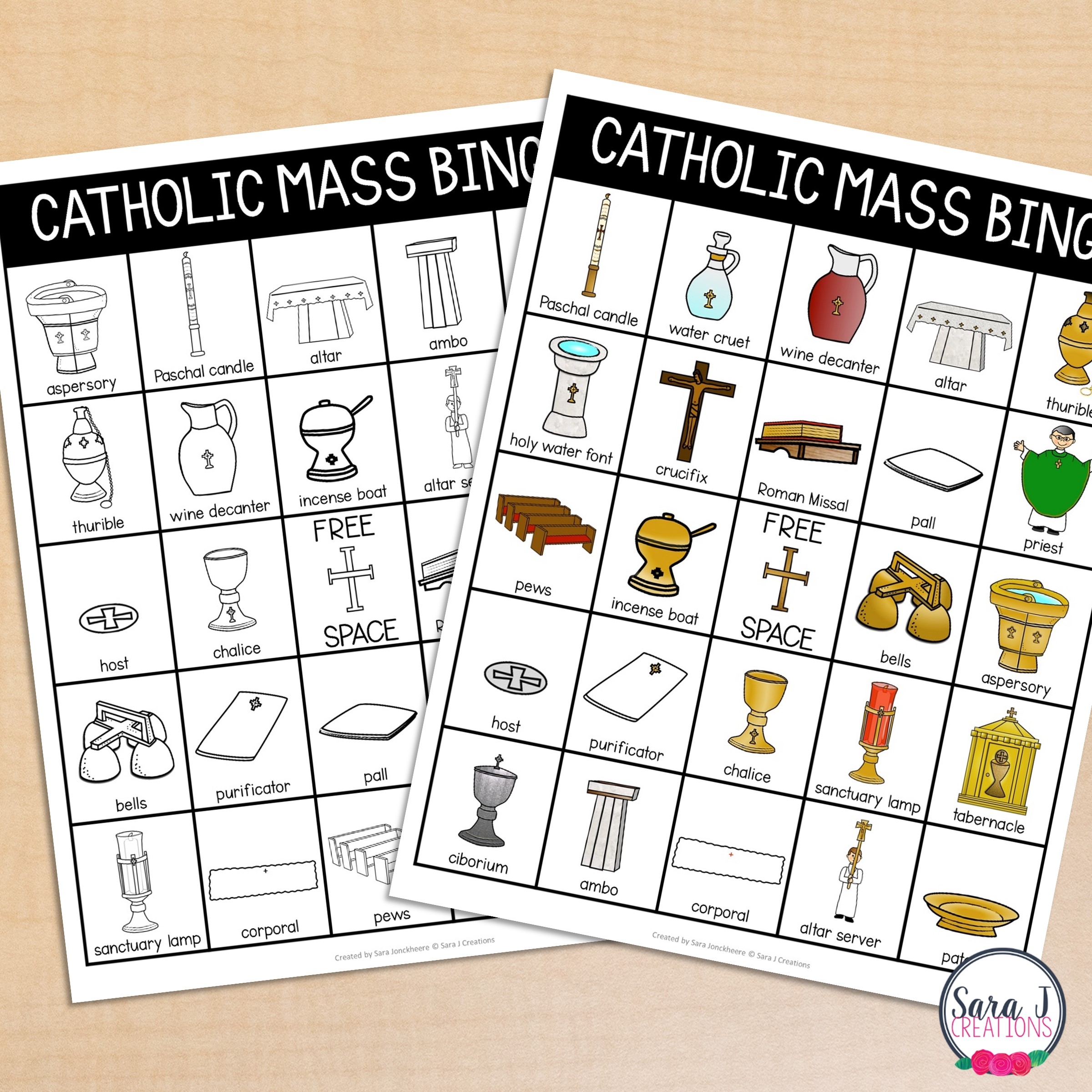 Free Printable Catholic Mass Worksheets