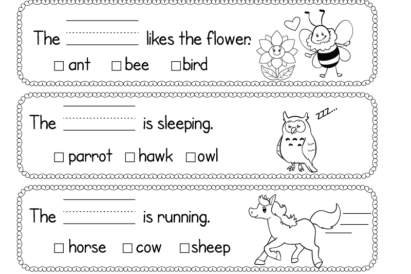 Free Printable Beginner Reading Worksheets
