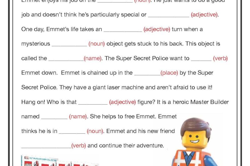 Free Printable Lego Worksheets Pdf
