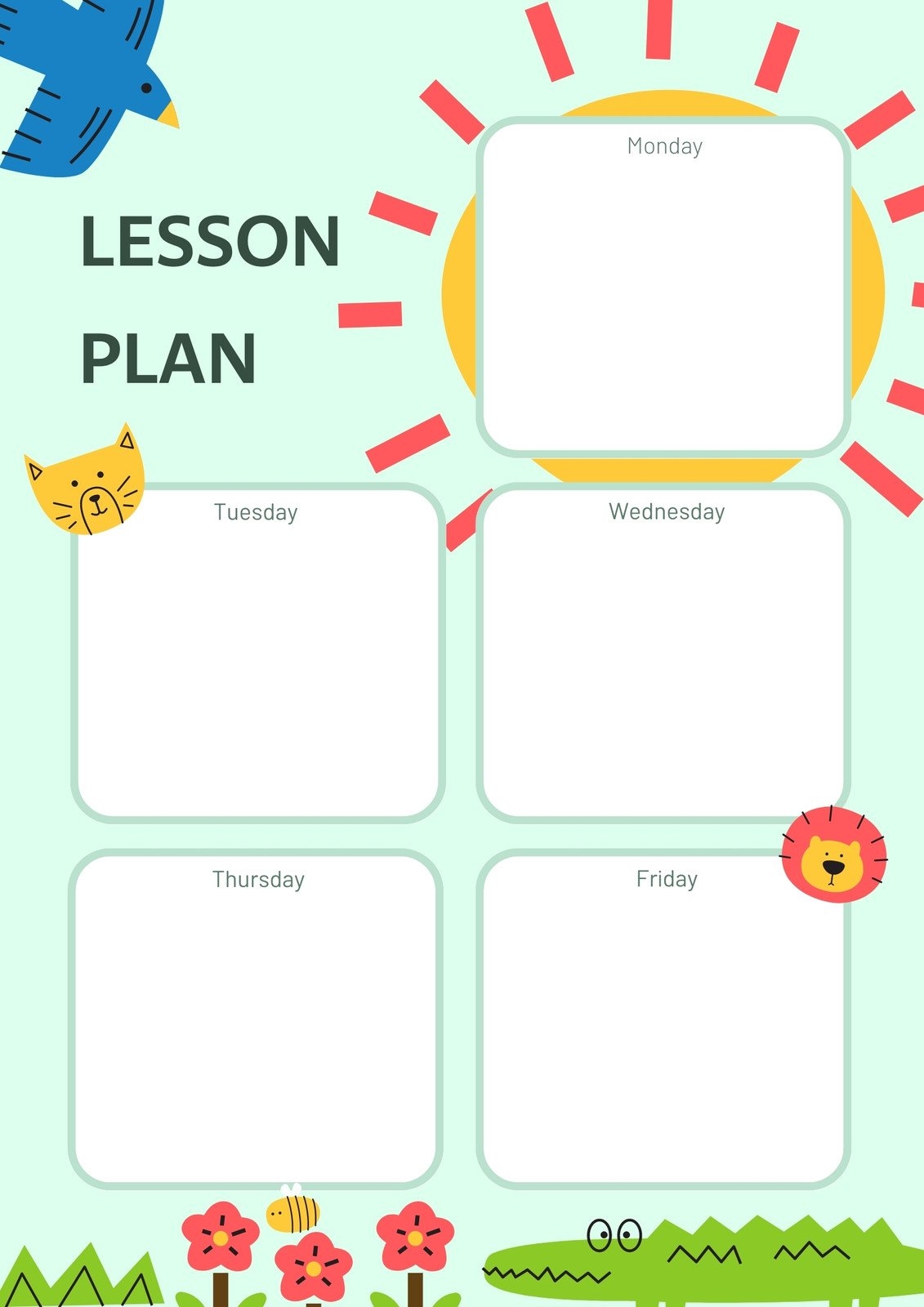 Free Printable Preschool Teacher Planner