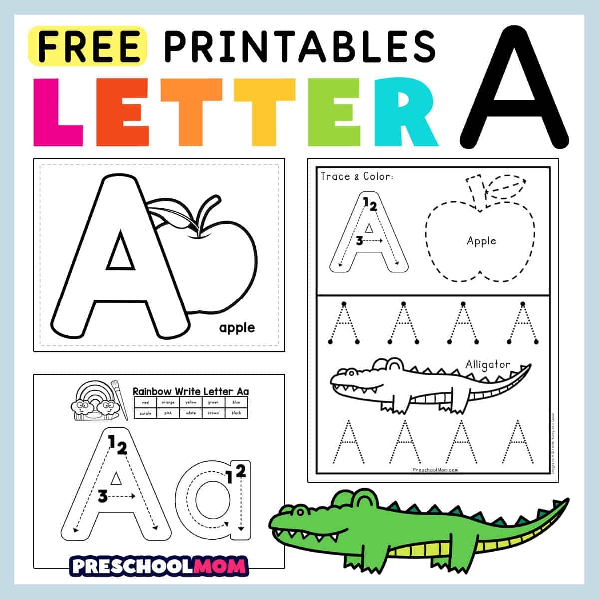 Free Printable Learning Letters Worksheets