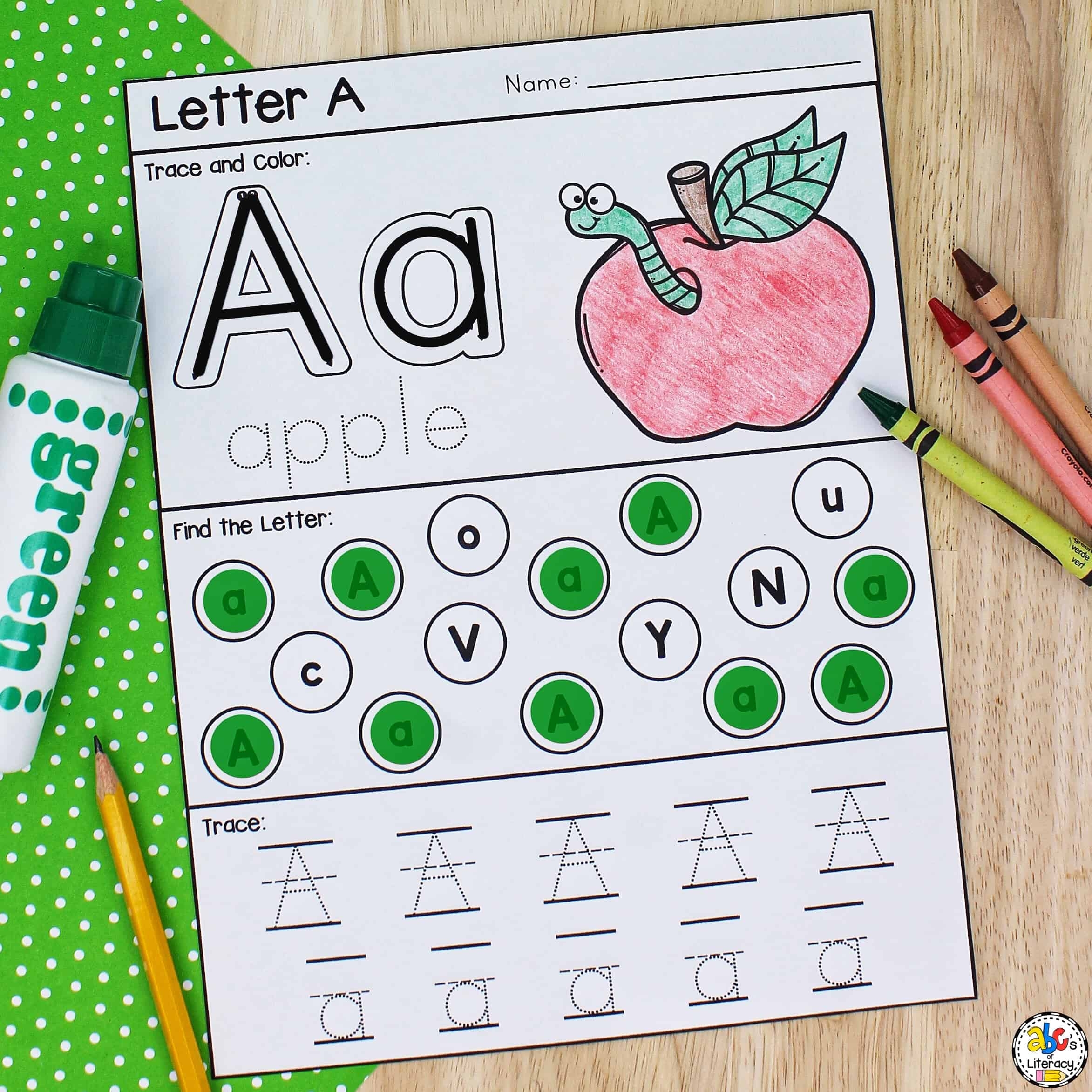 Letter A Printable Preschool Worksheet For Letter Recognition Letter A Printable Preschool Worksheet For Letter Recognition