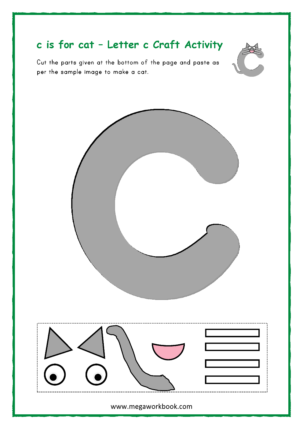 C Preschool Printables