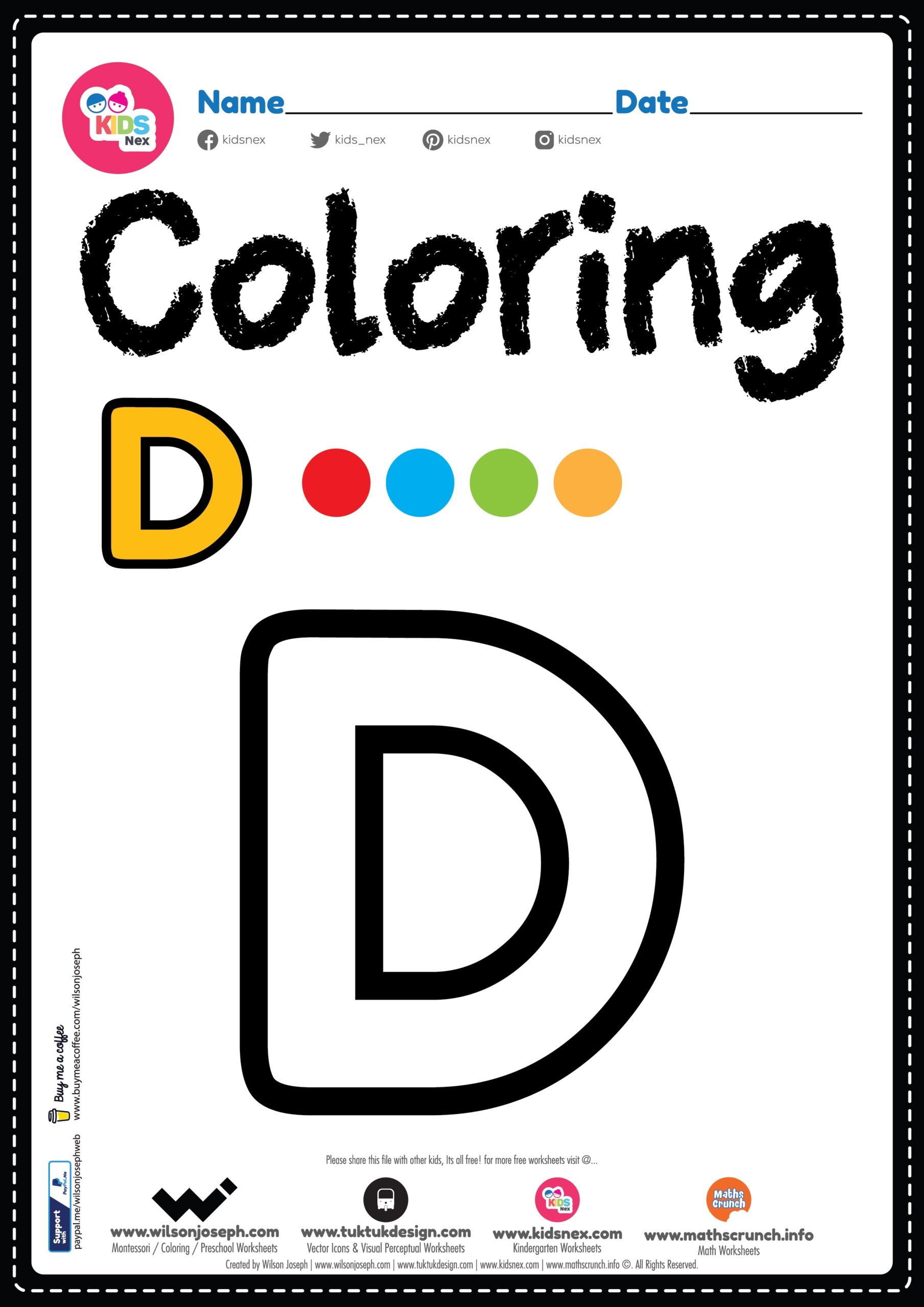 Coloring Alphabet Worksheets Pdf