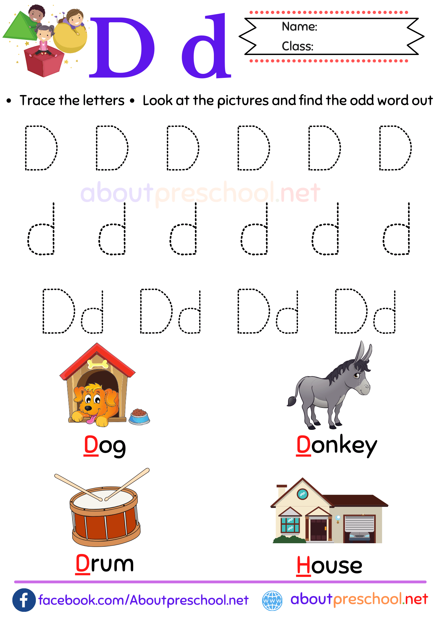 Letter D Archives About Preschool