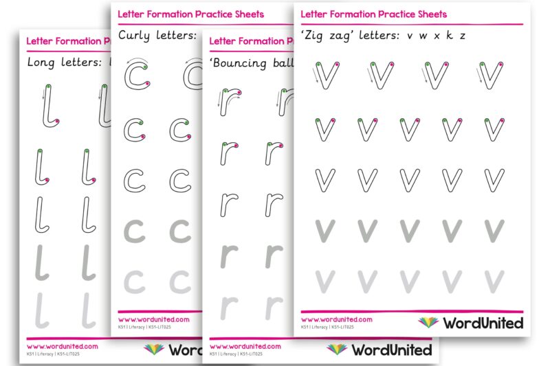 Alphabet Formation Worksheets