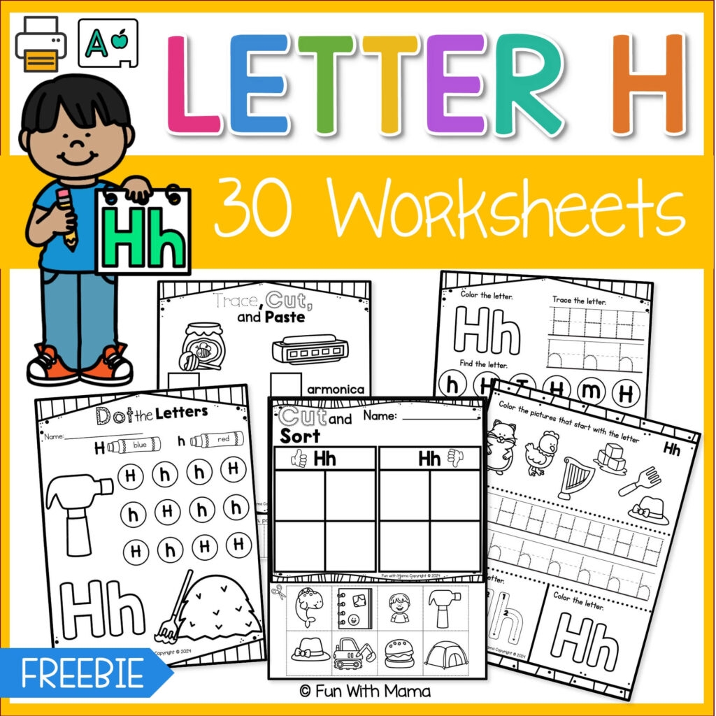 Letter H Worksheets Fun With Mama