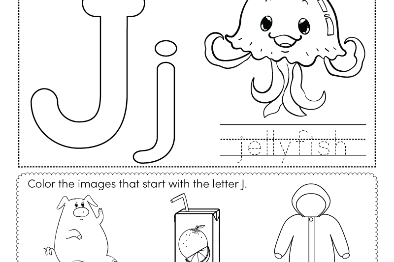 Printable J Worksheet Preschool