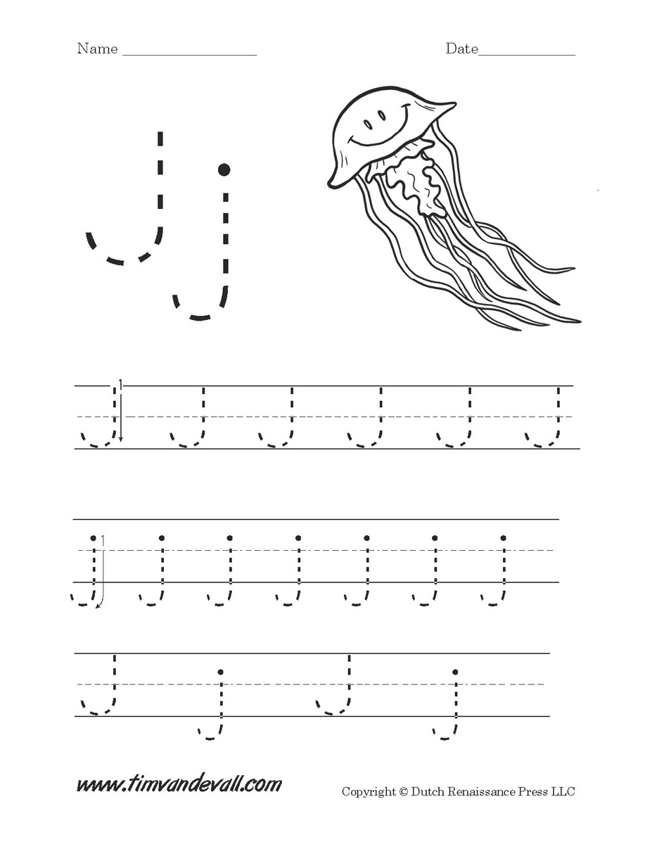 Letter J Worksheet Tim s Printables