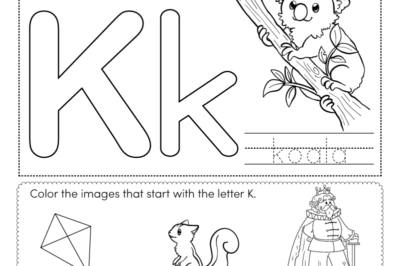 Free Letter K Worksheets For Kindergarten