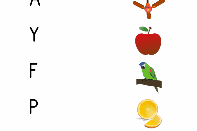 Alphabet Worksheets Matching