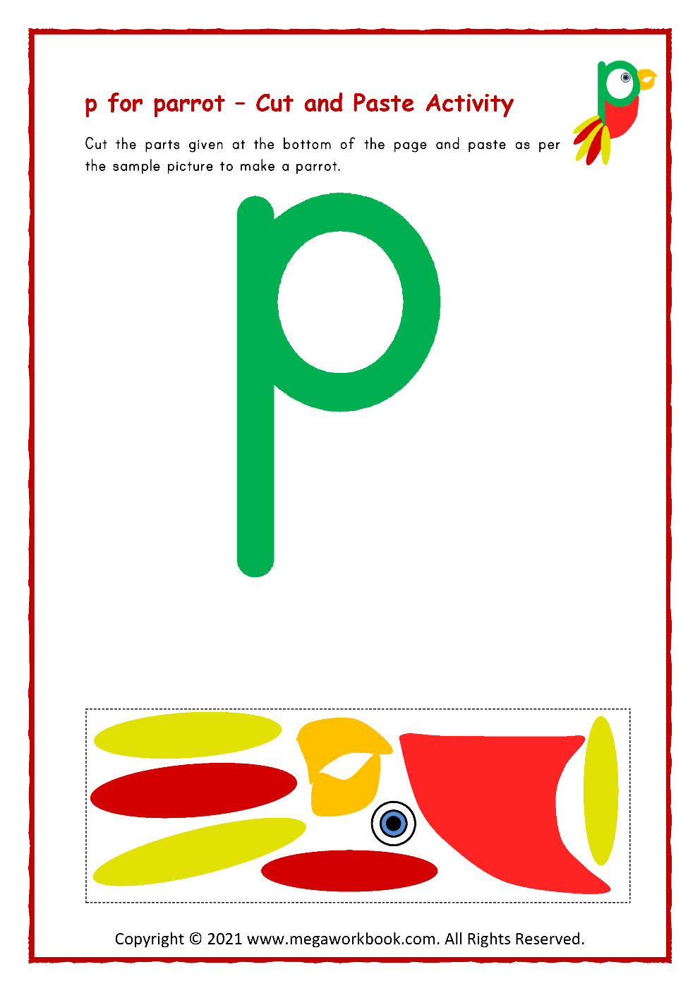 Letter P Printables Preschool