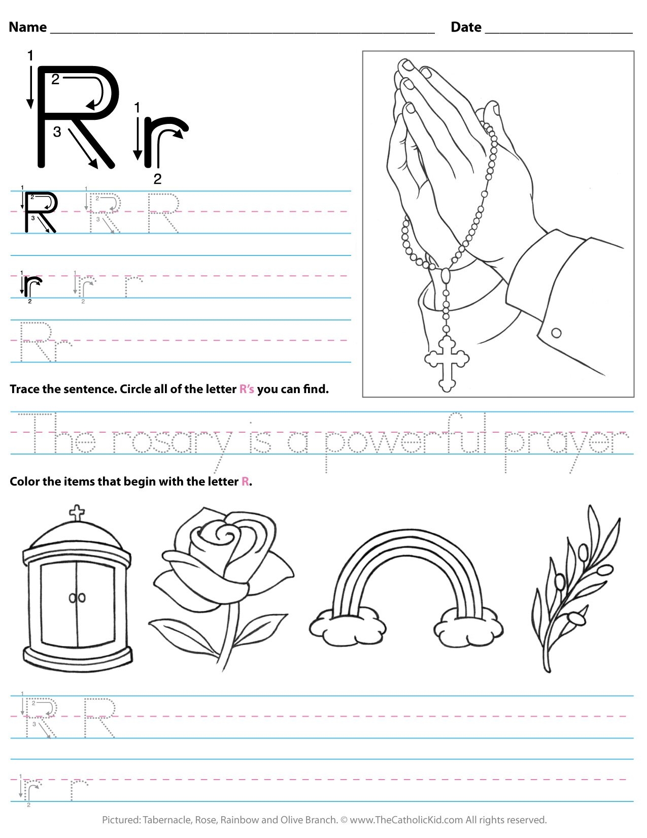Letter R Pattern Maze Worksheet MyTeachingStation Worksheets Library
