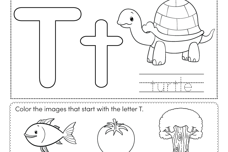 Letter T Free Printable Worksheets