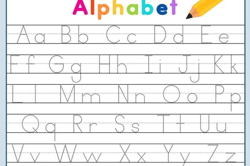 Tracing Worksheets Alphabet