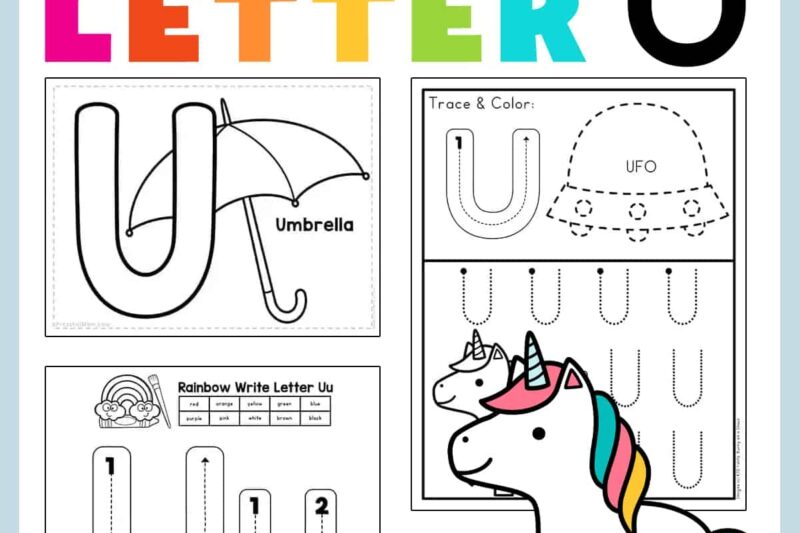 Letter U Preschool Printable