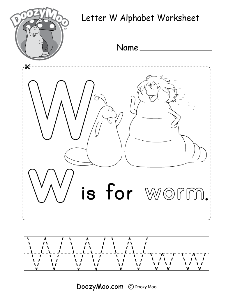 Letter W Alphabet Activity Worksheet Doozy Moo Letter W Alphabet Activity Worksheet Doozy Moo