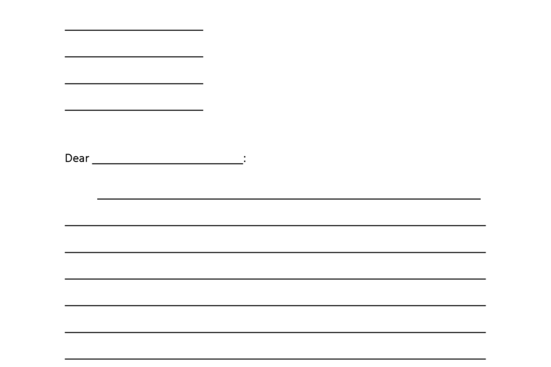 Free Printable Friendly Letter Writing Worksheets