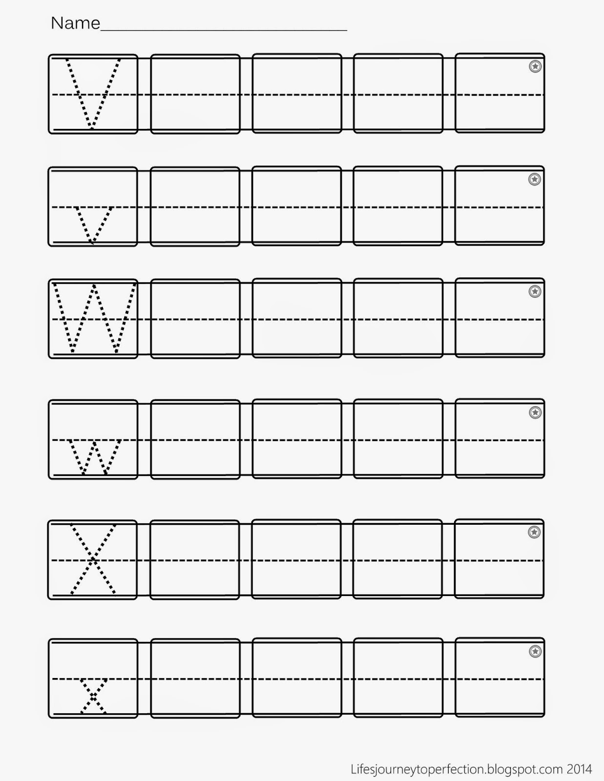 Alphabet Review Worksheet Preschool