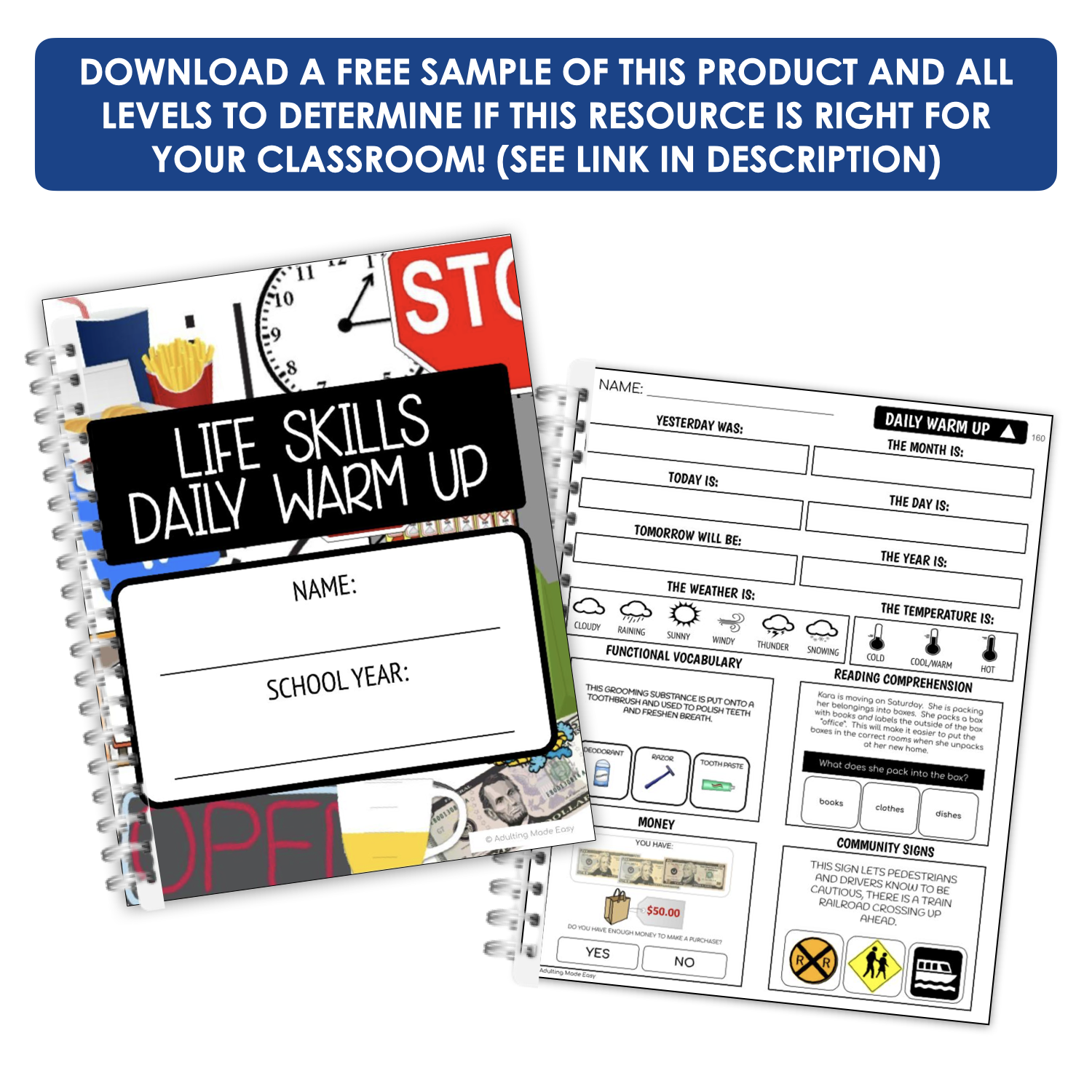 Free Life Skills Reading Comprehension Worksheets