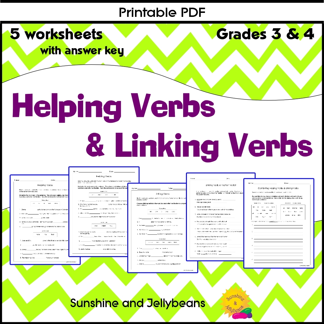Linking Verbs And Helping Verbs 5 Worksheets U0026 Answer Key Grades 3 4 Made By Teachers