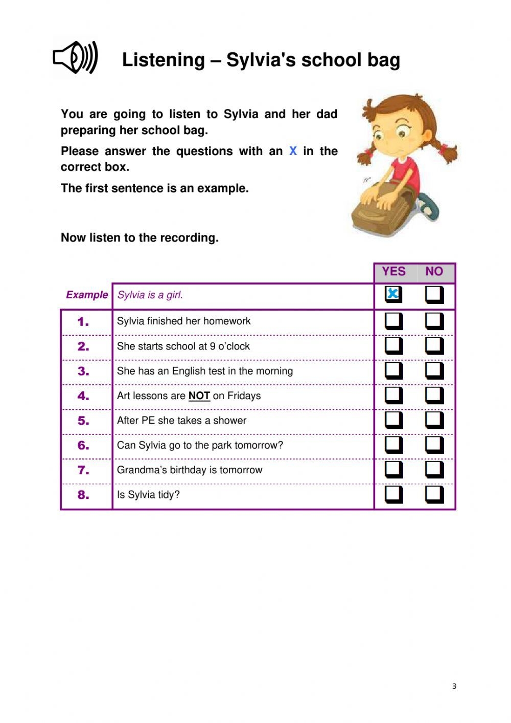 Listening Comprehension Online Worksheet For Grade 4 You Can Do 