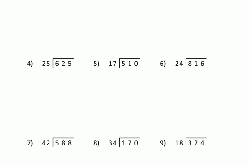 5th Grade Division Worksheets Free Printable