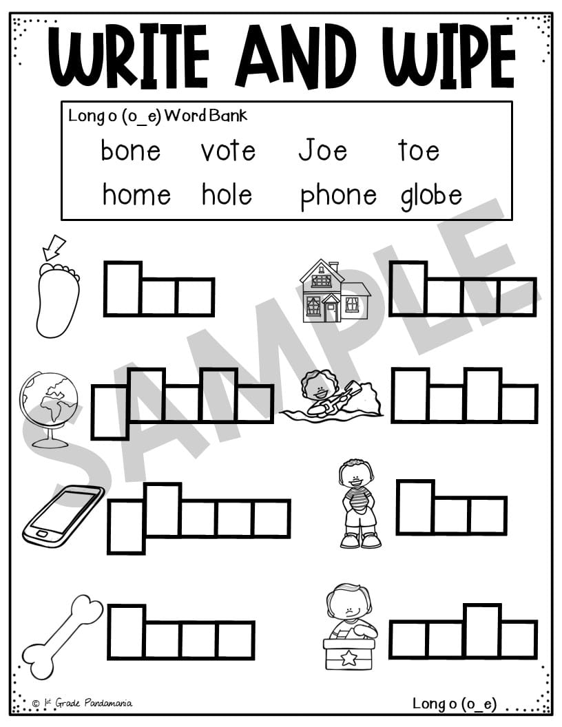 Long O Worksheets Phonics Activities 1st Grade Pandamania Long O Worksheets Phonics Activities 1st Grade Pandamania