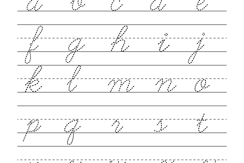 Free Printable Cursive Name Tracing Worksheets