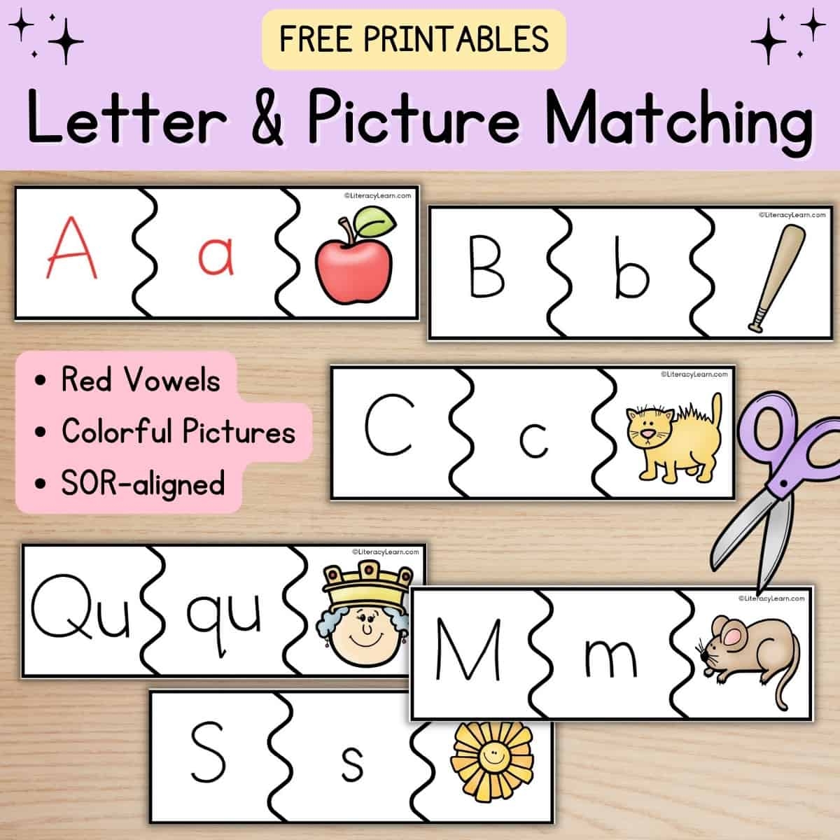 Match The Letters With Pictures Free Printables Literacy Learn Match The Letters With Pictures Free Printables Literacy Learn