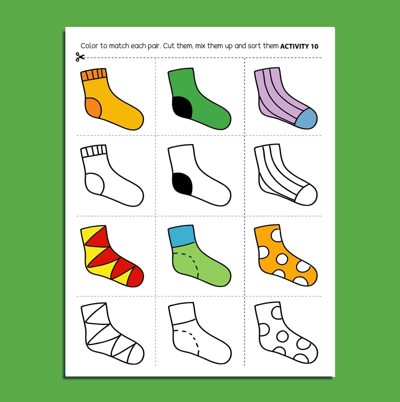 Match Trace And Paste Preschool Pre writing Activity Packet 0 4yrs 