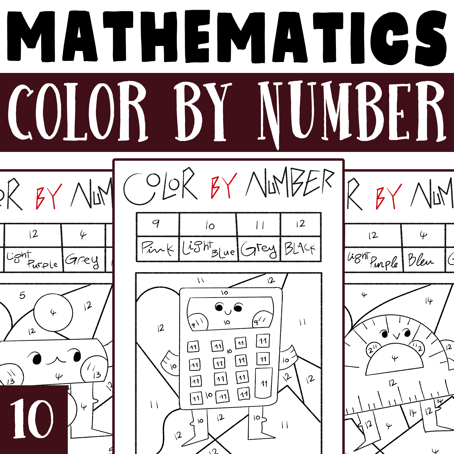 Math Color By Number Mathematics Coloring Worksheets Activities Morning Work Made By Teachers Math Color By Number Mathematics Coloring Worksheets Activities Morning Work Made By Teachers