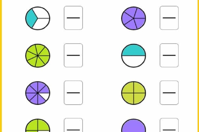 Free Online Printable Fraction Worksheets