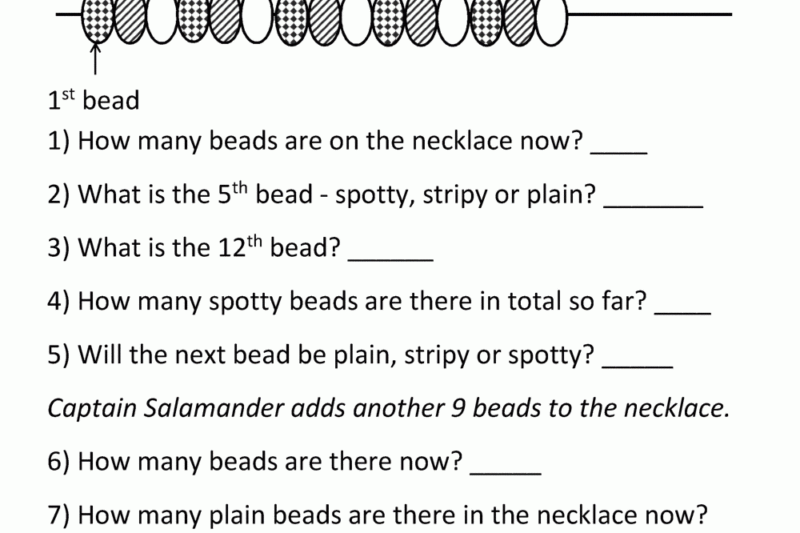 Kindergarten Problem Solving Math Worksheets