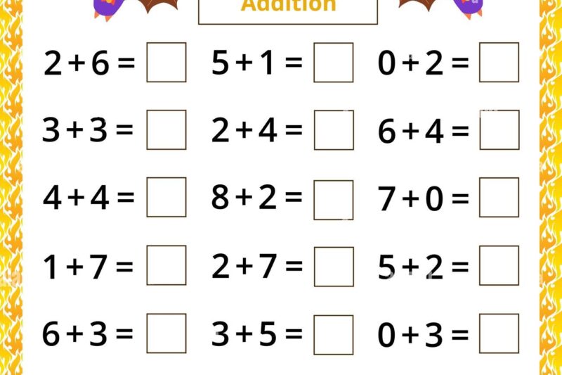 Bat Math Worksheets Kindergarten