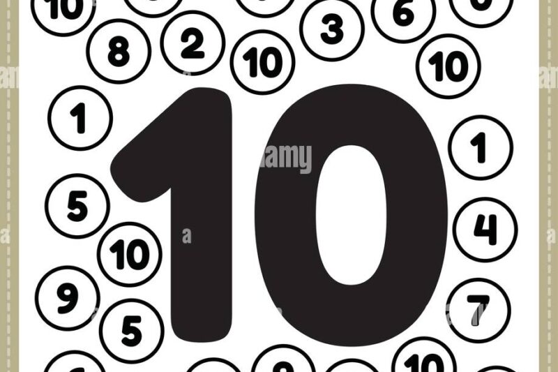 Math Worksheets Kindergarten Number 10