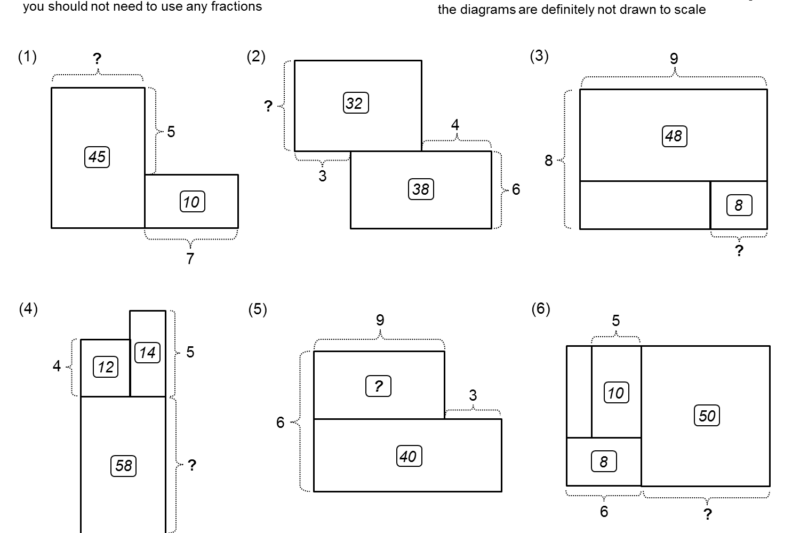 Area Mazes Worksheet