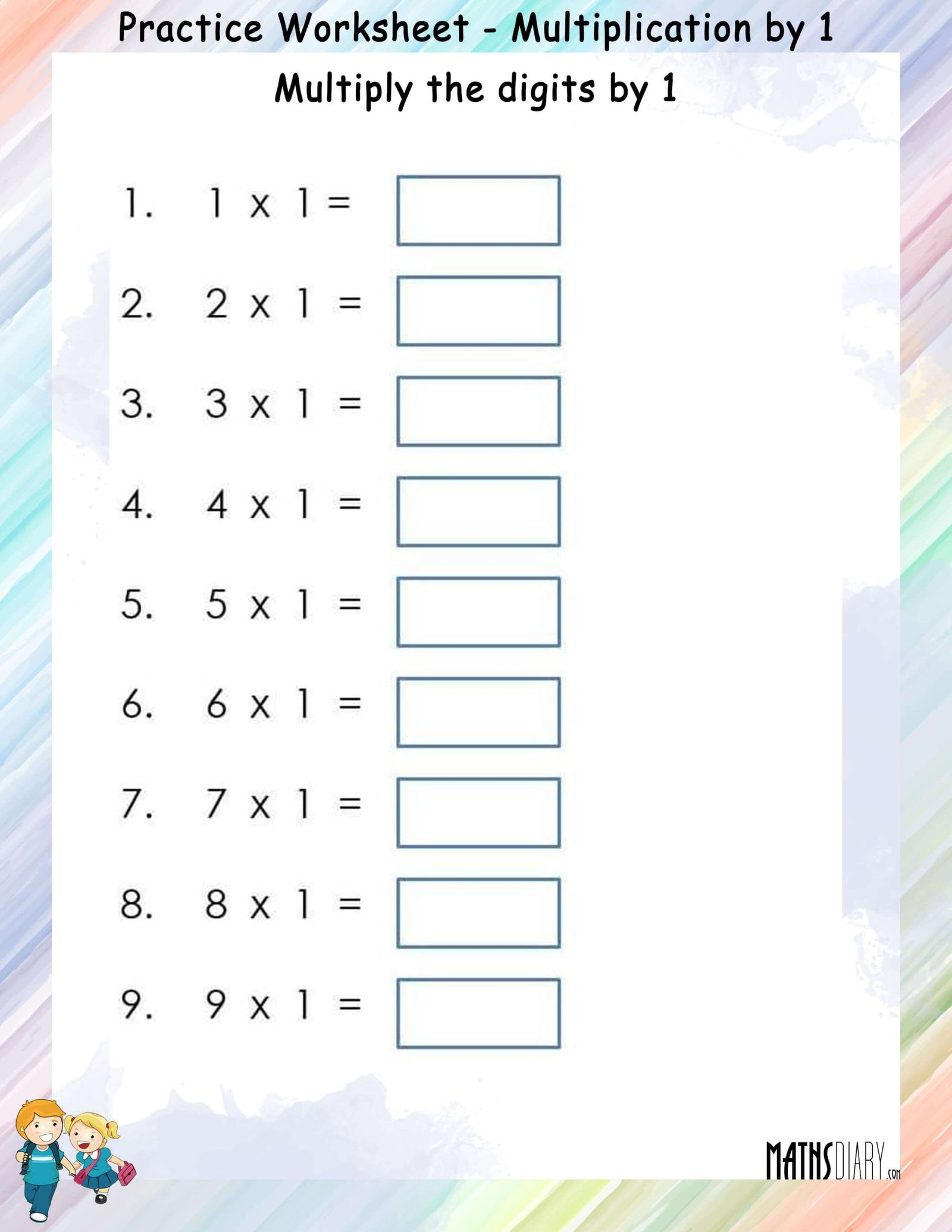 Mental Multiplication Grade 4 Math Worksheets