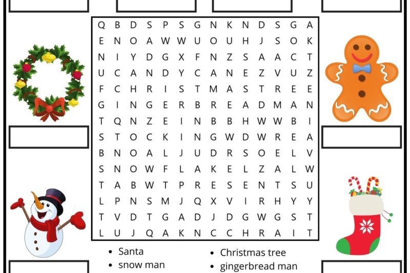 Free Printable Christmas Vocabulary Worksheets