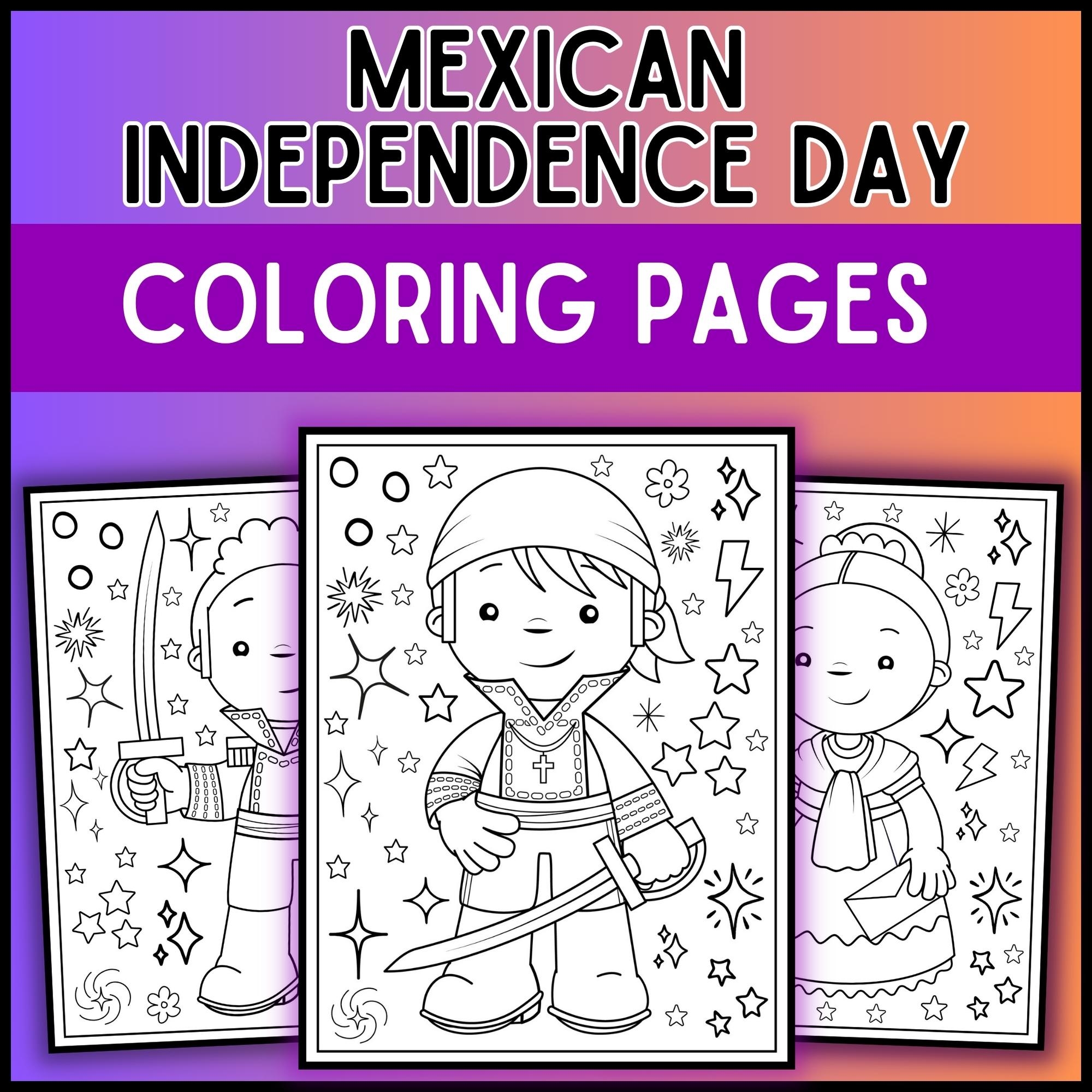Mexican Independence Day Bundle Flipbook Coloring Pages And More Worksheets Library