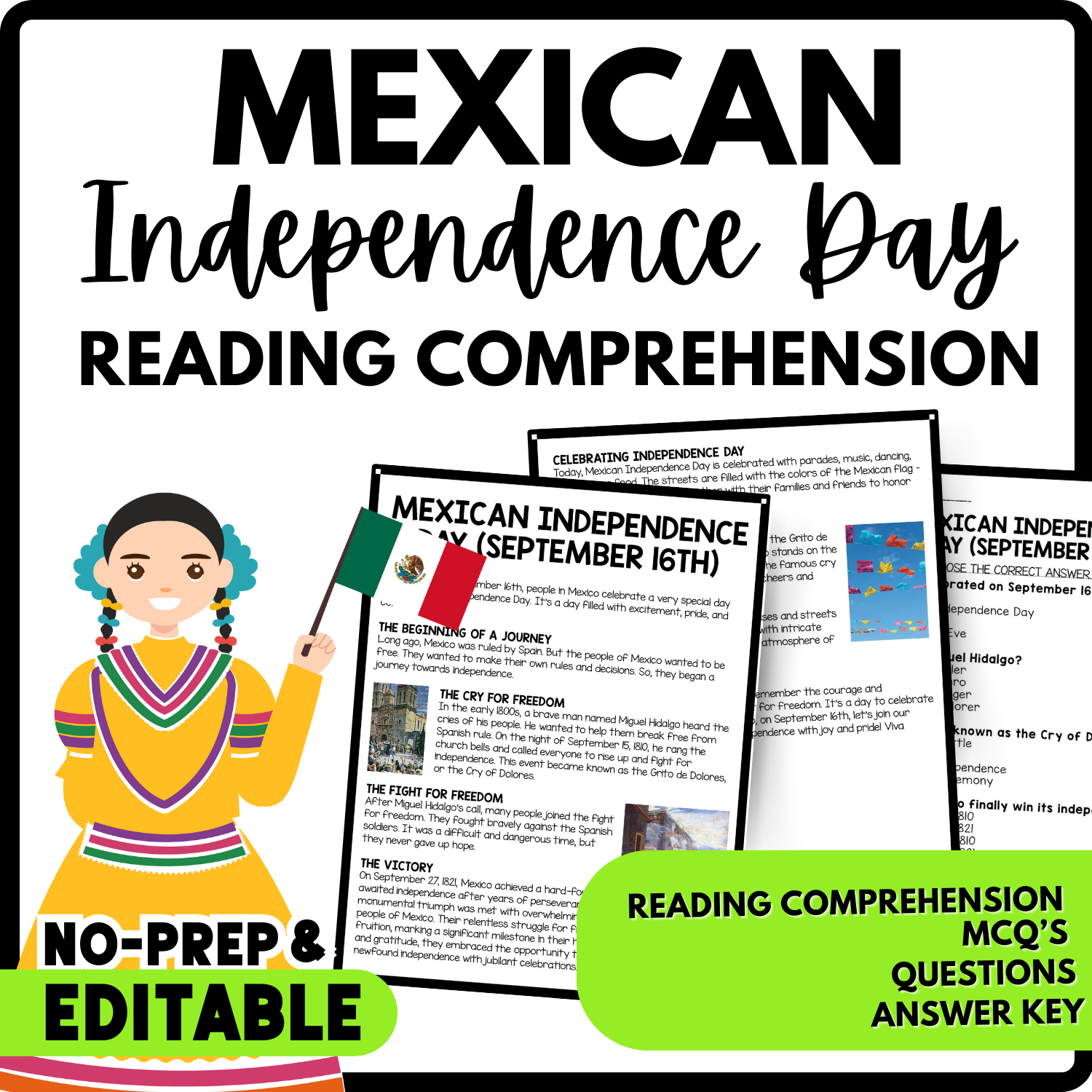 Free Printable Mexican Independence Day Worksheets