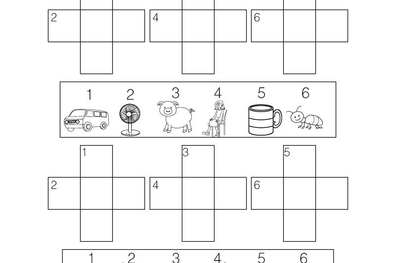 Word Puzzle Worksheets Kindergarten