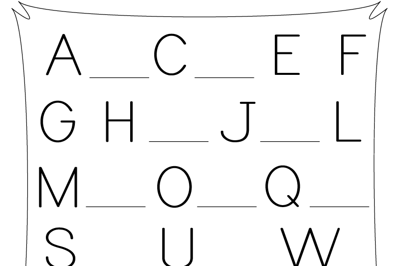 Alphabet Letters Worksheet