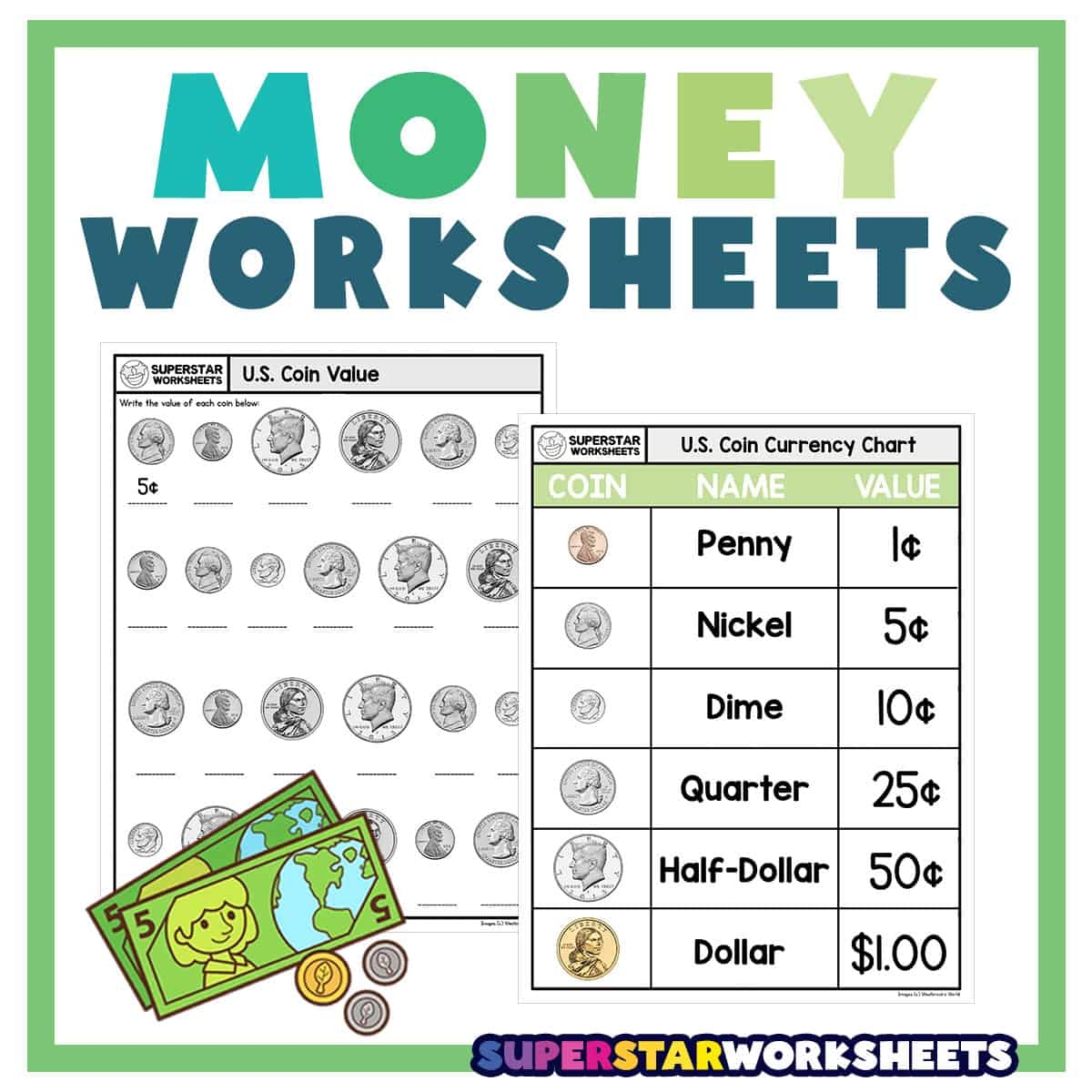 Free Canadian Money Worksheets For Kindergarten