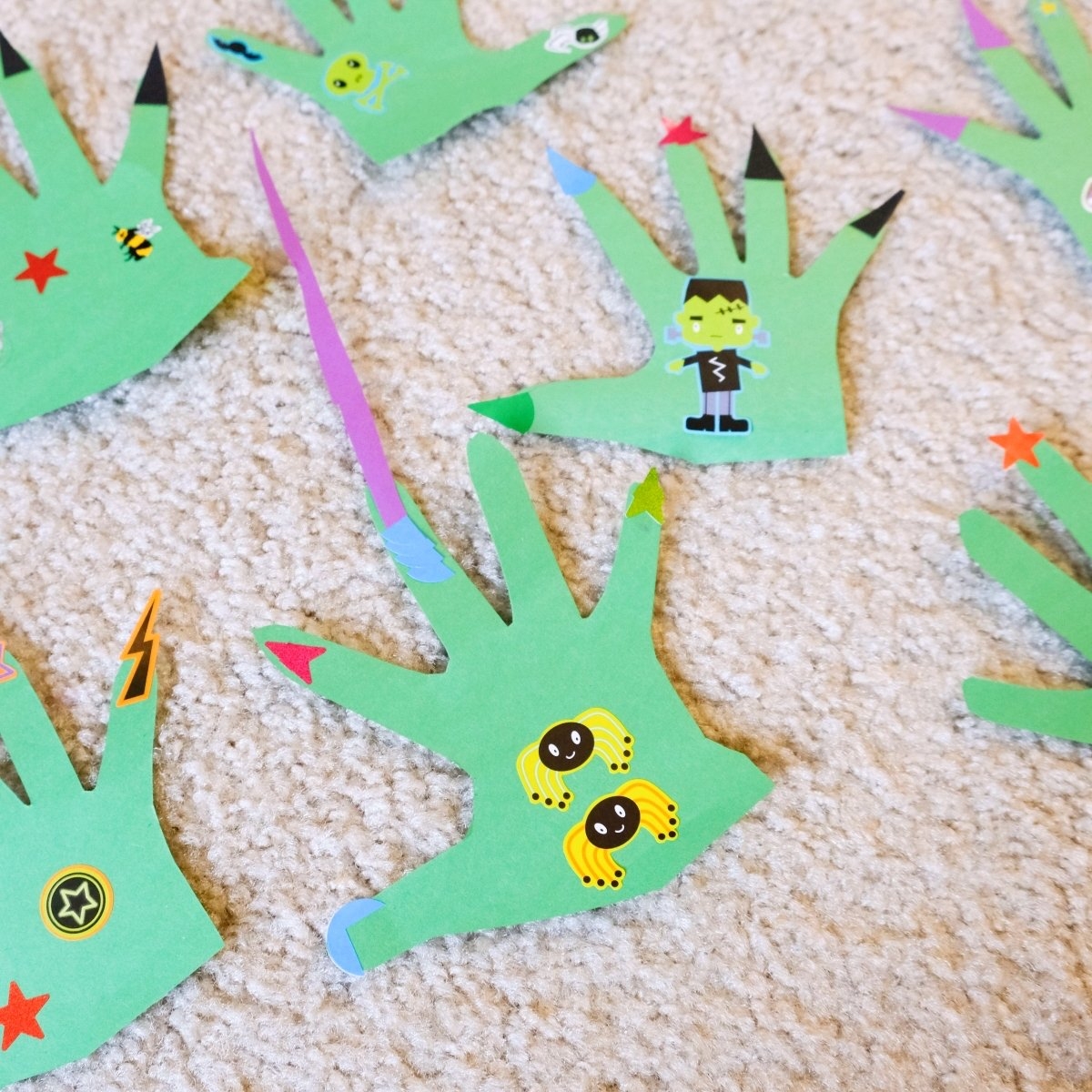 Monster Hands Craft U0026 Math Activity Happy Tot Shelf