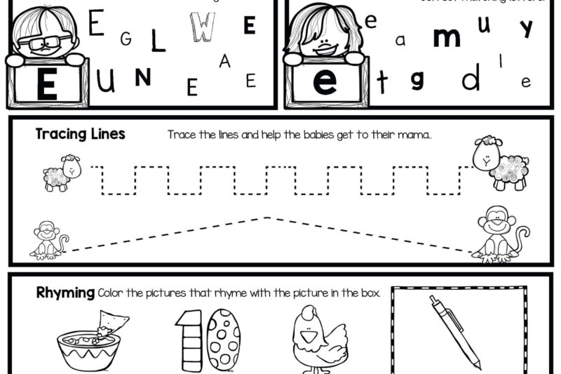 Free Morning Work Worksheets For Kindergarten
