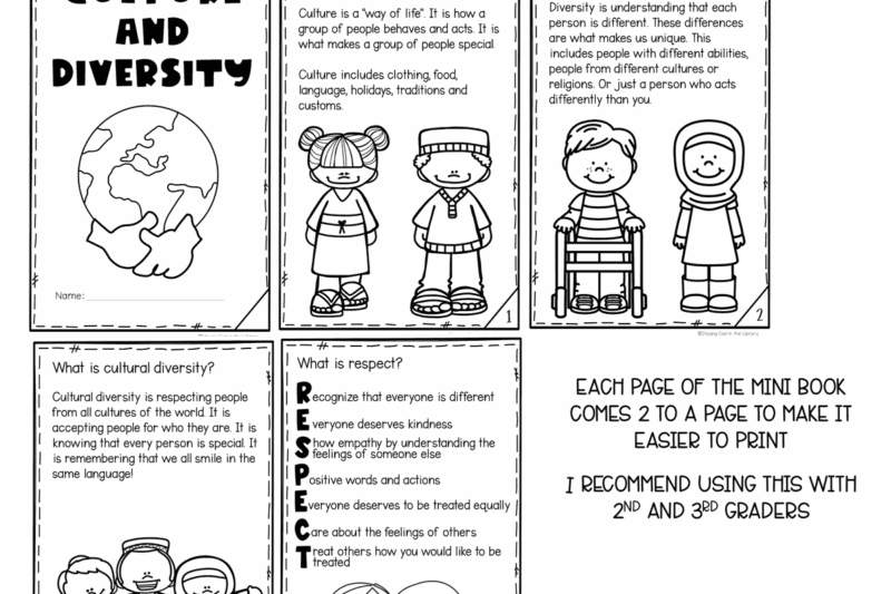 Culture And Diversity Free Printables Preschool