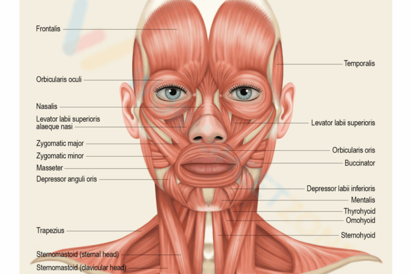Free Printable Labeled Head Muscle Worksheets
